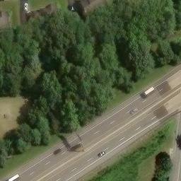 Sand Volleyball Court, PA — aerial view