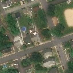 Sand Volleyball Court, Catasauqua, PA — aerial view