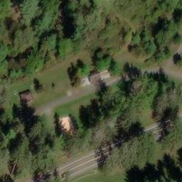 Sand Volleyball Court, PA — aerial view