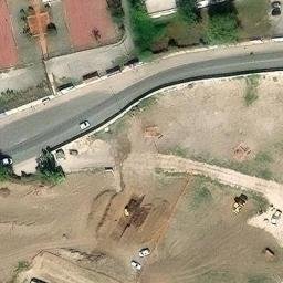Volleyball Court near Salerno — aerial view