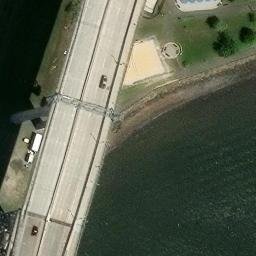 Sand Volleyball Court, Bayonne, NJ — aerial view