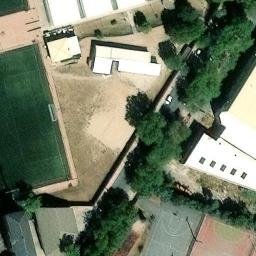 Sand Volleyball Court — aerial view