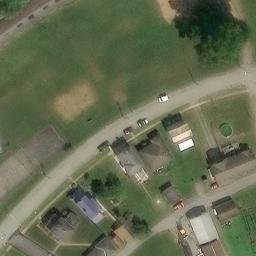 Volleyball Court, Hyde Park, PA — aerial view