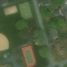 Volleyball Court, Raubsville, PA — aerial view
