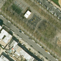 Volleyball Court, New York, NY — aerial view