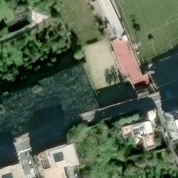 Sand Volleyball Court — aerial view