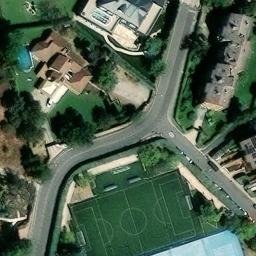 Sand Volleyball Court — aerial view