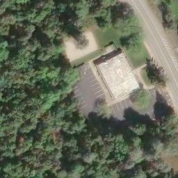 Sand Volleyball Court, Redding, CA — aerial view