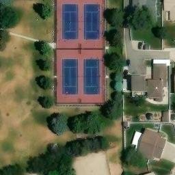 Sand Volleyball Court, Cottonwood Heights, UT — aerial view