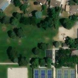 Sand Volleyball Court, Cottonwood Heights, UT — aerial view