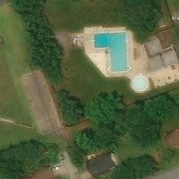 Volleyball Court, PA — aerial view