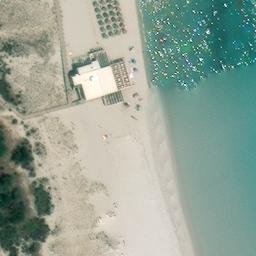 Sand Volleyball Court — aerial view