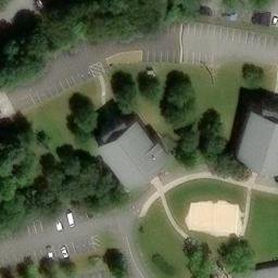 Sand Volleyball Court, Bethlehem, PA — aerial view