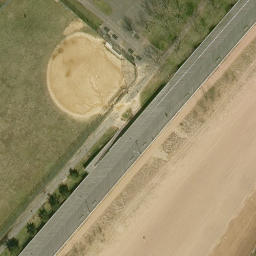 Volleyball Court, New York, NY — aerial view