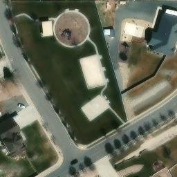 Volleyball Court, Grantsville, UT — aerial view