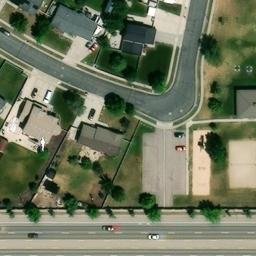 Sand Volleyball Court, West Jordan, UT — aerial view
