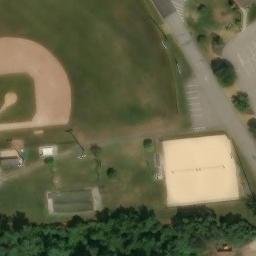 Volleyball Court, PA — aerial view