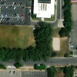Sand Volleyball Court, Sandy, UT — aerial view