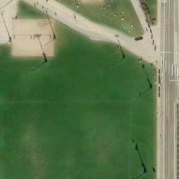 Sand Volleyball Court, Fort Collins, CO — aerial view