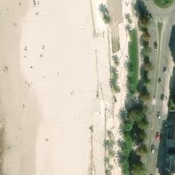 Sand Volleyball Court — aerial view