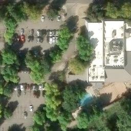 Volleyball Court, Fort Collins, CO — aerial view