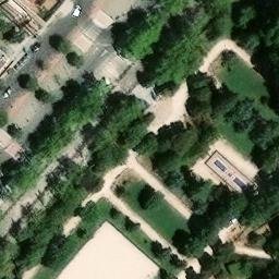Sand Volleyball Court — aerial view