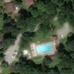 Volleyball Court, PA — aerial view