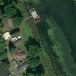 Sand Volleyball Court, WV — aerial view