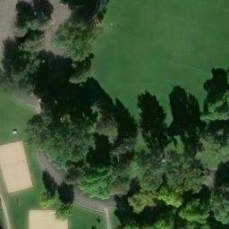 Sand Volleyball Court, Fort Collins, CO — aerial view
