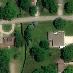 Sand Volleyball Court, IL — aerial view