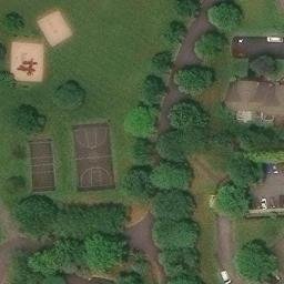 Volleyball Court, PA — aerial view