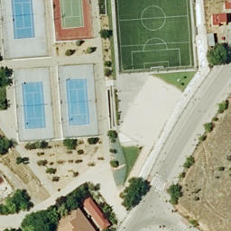 Voley Playa — aerial view