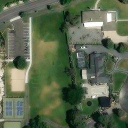 Sand Volleyball Court, Sandy, UT — aerial view
