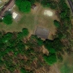 Volleyball Court, PA — aerial view