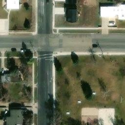 Sand Volleyball Court, Tooele, UT — aerial view