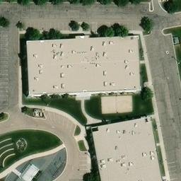 Sand Volleyball Court, Draper, UT — aerial view
