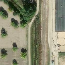Sand Volleyball Court, Fort Collins, CO — aerial view
