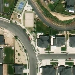 Sand Volleyball Court, Herriman, UT — aerial view