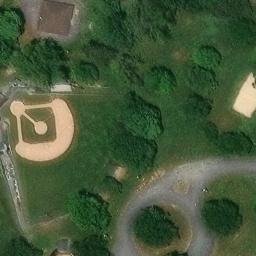 Sand Volleyball Court, Kutztown, PA — aerial view