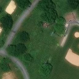 Sand Volleyball Court, Kutztown, PA — aerial view