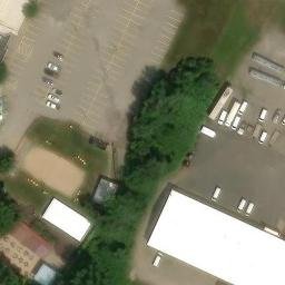 Sand Volleyball Court, PA — aerial view