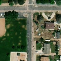 Sand Volleyball Court, Herriman, UT — aerial view