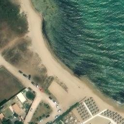 Sand Volleyball Court — aerial view