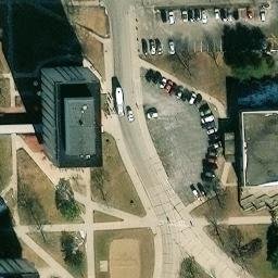 Sand Volleyball Court, Normal, IL — aerial view