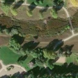 Sand Volleyball Court, Fort Collins, CO — aerial view