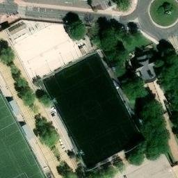 Sand Volleyball Court — aerial view