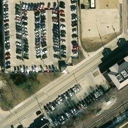 Sand Volleyball Court, Normal, IL — aerial view