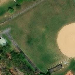 Sand Volleyball Court, Alburtis, PA — aerial view