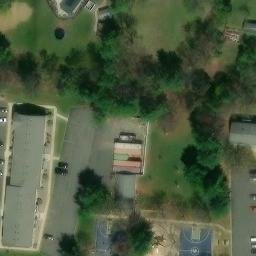 Volleyball Court, Hillsborough, NJ — aerial view