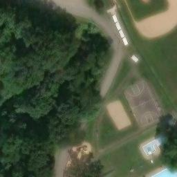 Volleyball Court, PA — aerial view
